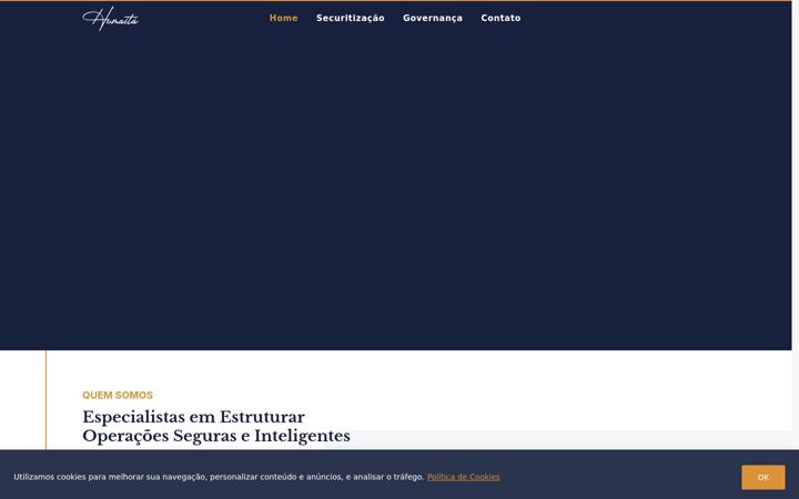 Screenshot of humaitasecuritizadora.com.br