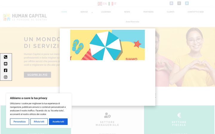 Screenshot of human-capital-italy.com