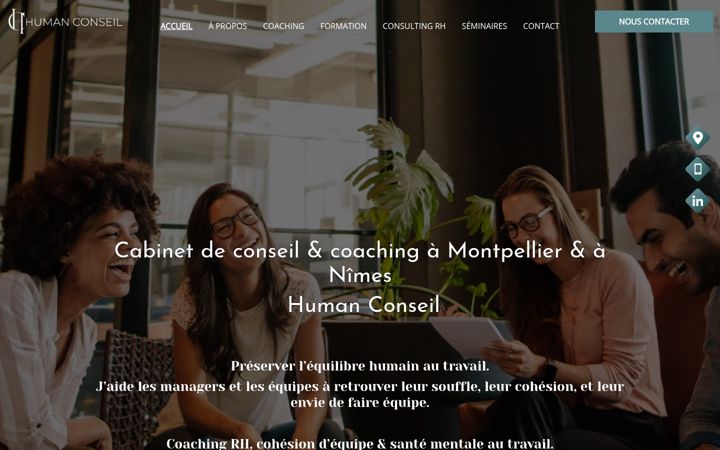 Screenshot of human-conseil.fr