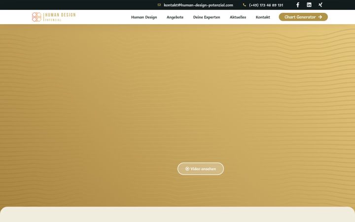 Screenshot of human-design-potenzial.com