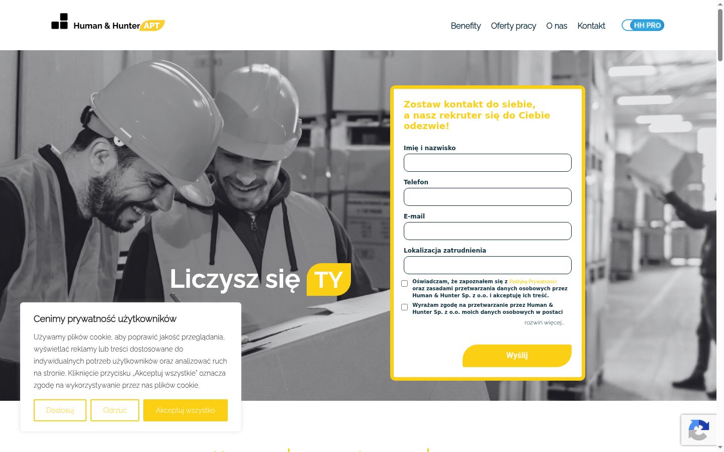 Screenshot tal-banner tal-kunsens muri qabel kwalunkwe interazzjoni