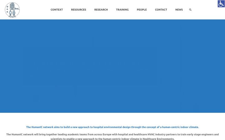 Screenshot of human-ic.eu