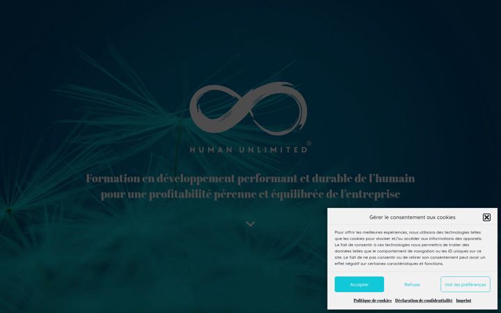 Screenshot of human-unlimited.ch