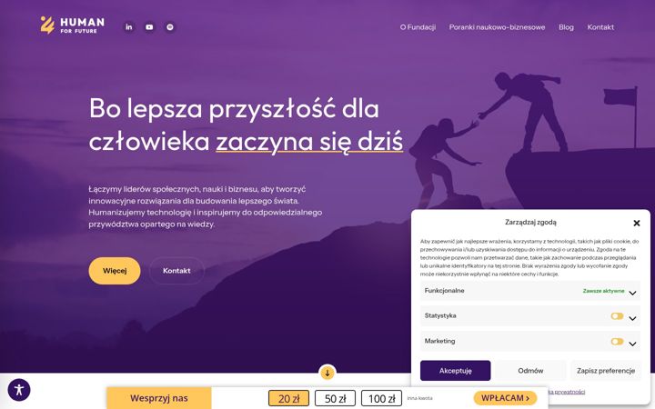 Screenshot of human4future.org