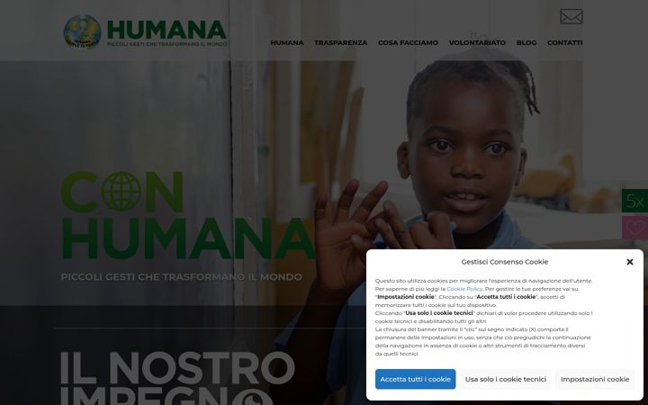 Screenshot of humanaitalia.org