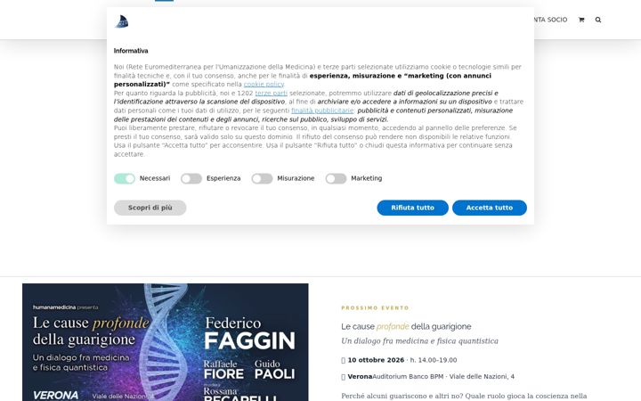 Screenshot of humanamedicina.eu