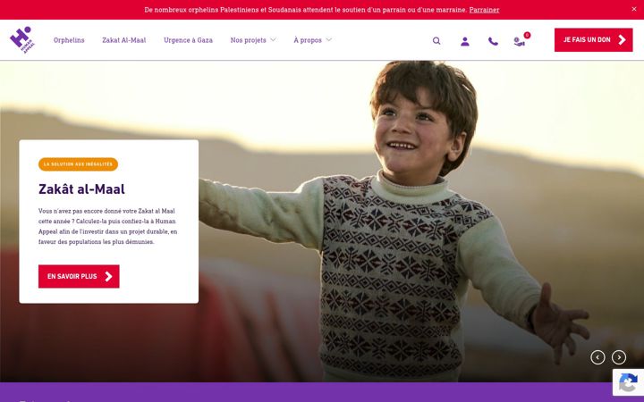 Screenshot ta' humanappeal.be