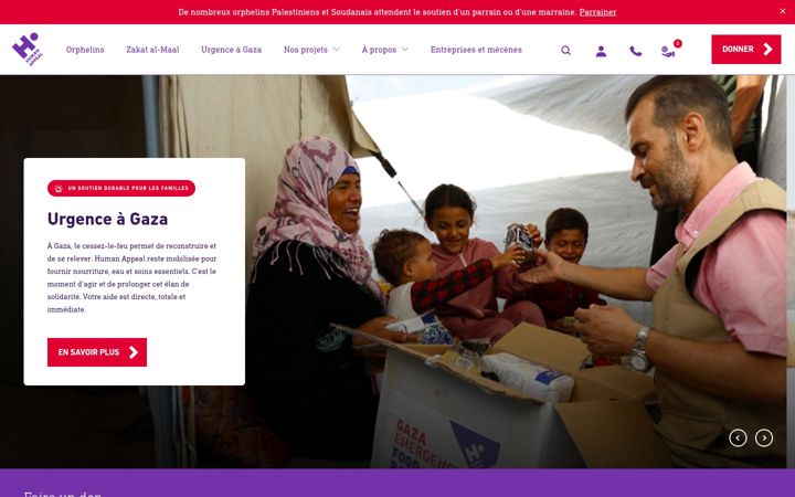 Screenshot of humanappeal.fr