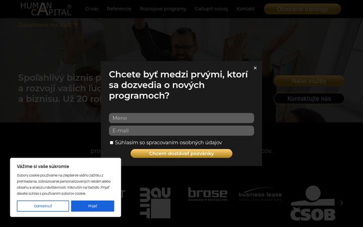 Screenshot of humancapital.sk