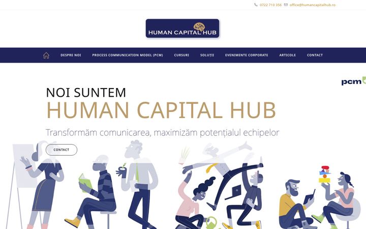 Screenshot von humancapitalhub.ro