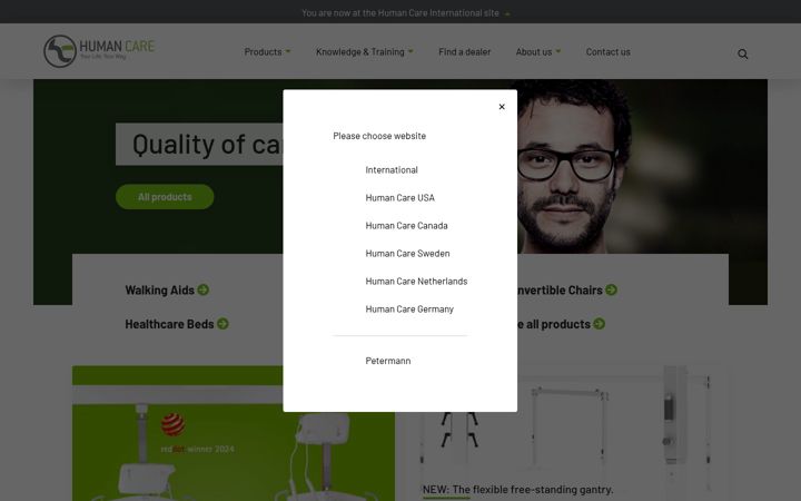 Screenshot di humancaregroup.com