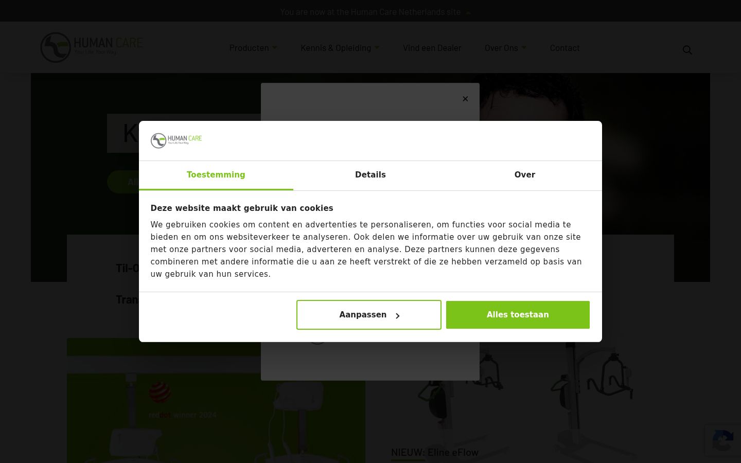 Screenshot tal-banner tal-kunsens muri qabel kwalunkwe interazzjoni