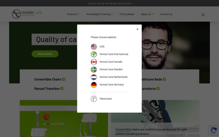 Screenshot of humancaregroup.us
