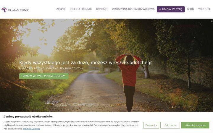 Screenshot of humanclinic.pl