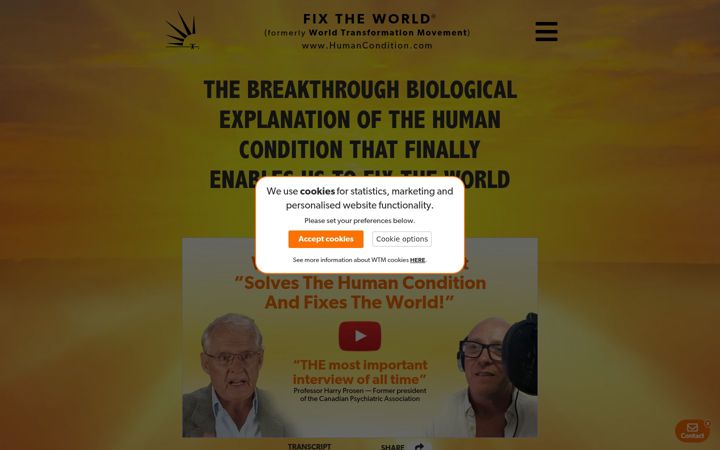 Screenshot of humancondition.com