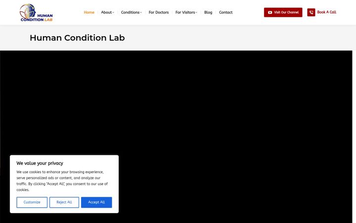 Screenshot of humanconditionlab.com