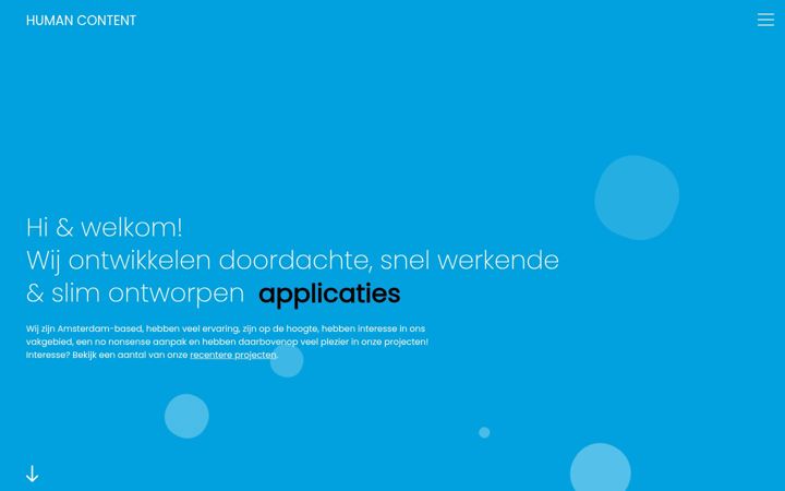 Screenshot of humancontent.nl