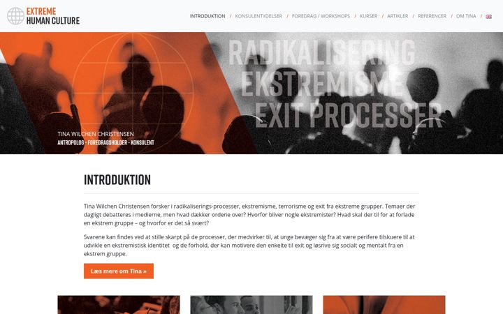 Screenshot of humanculture.dk