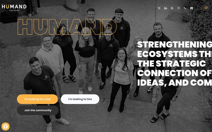 Screenshot of humand.co.uk