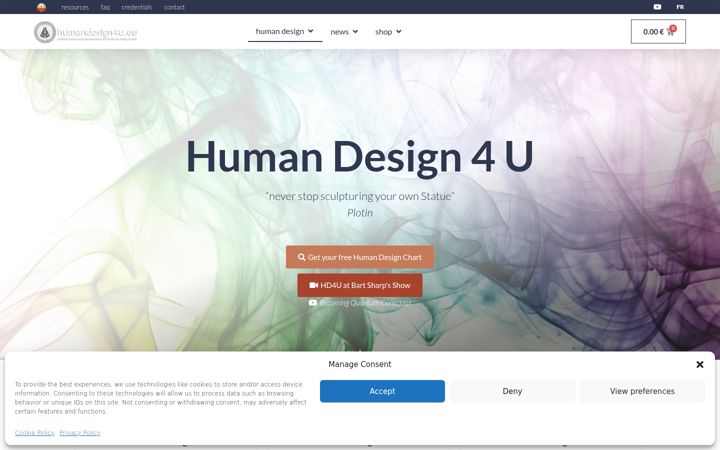 Screenshot of humandesign4u.eu