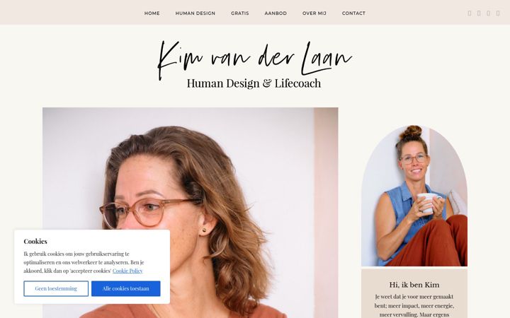 Screenshot of humandesignandmore.nl