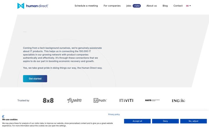 Screenshot of humandirect.eu