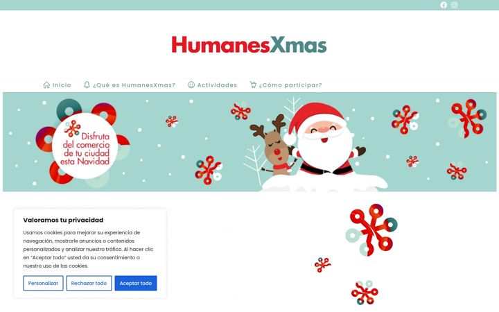 Screenshot of humanesxmas.es