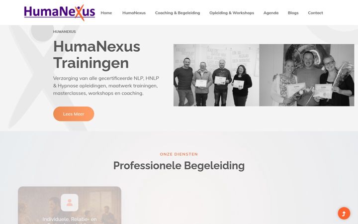 Screenshot of humanexus.nl