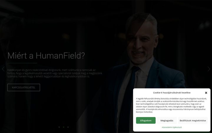 Screenshot of humanfield.hu