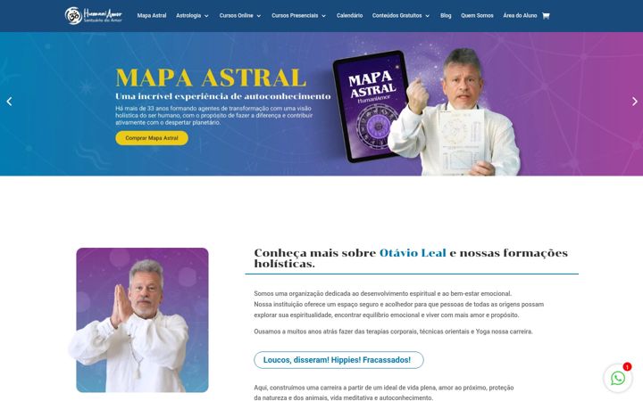 Screenshot of humaniamor.com.br