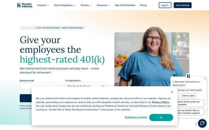 Screenshot of humaninterest.com