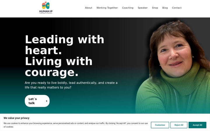 Screenshot of humanip.co.uk