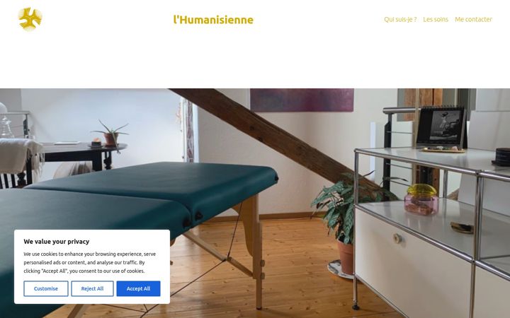 Screenshot of humanisienne.ch