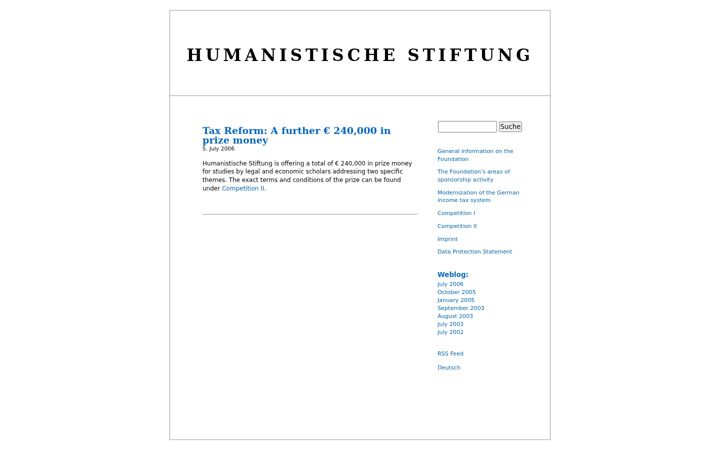 Screenshot of humanistische-stiftung.de