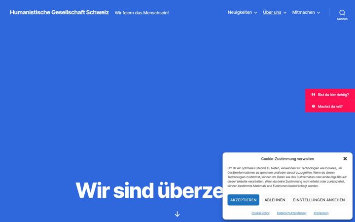 Screenshot of humanistisches-bekenntnis.org