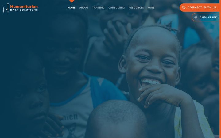 Screenshot of humanitariandatasolutions.com
