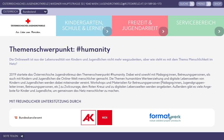 Screenshot of humanity.at