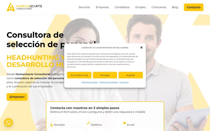 Screenshot of humanizarteconsultores.com