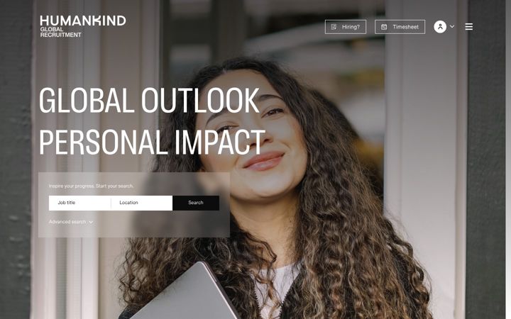 Screenshot of humankind-recruitment.com