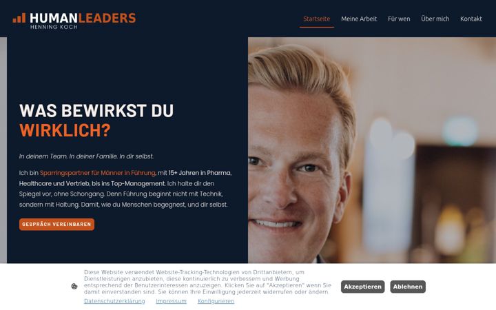 Screenshot of humanleaders.de