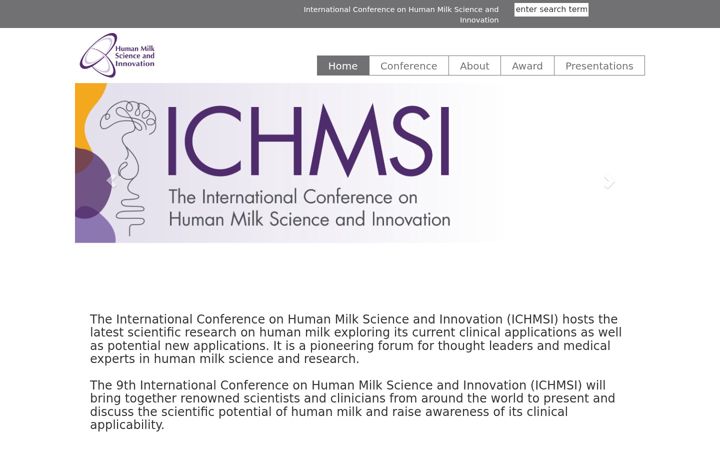Screenshot of humanmilkscience.org