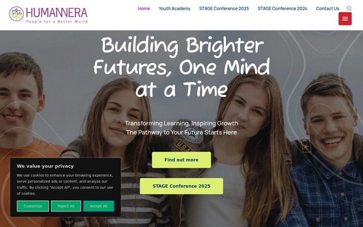 Screenshot of humannera.org
