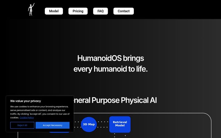 Screenshot of humanoidos.eu
