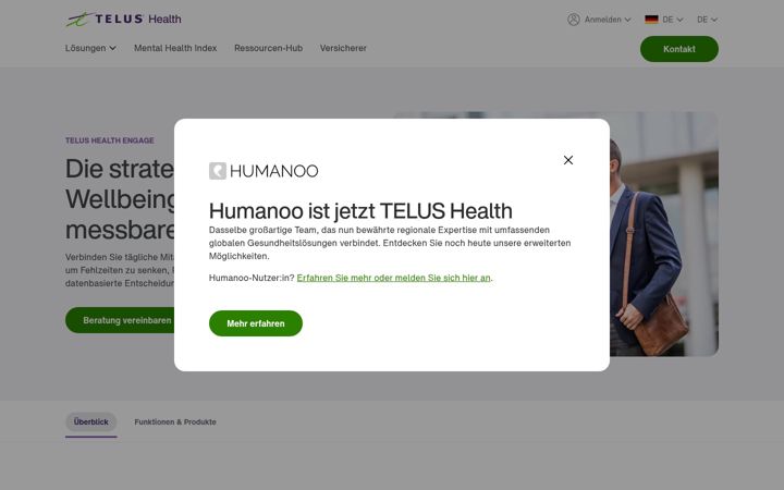 Screenshot of humanoo.com