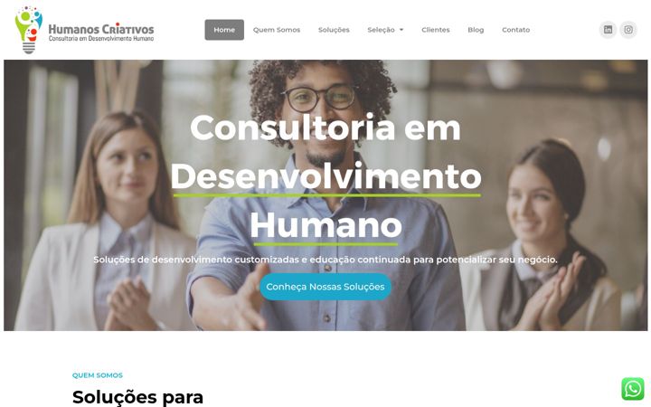 Screenshot of humanoscriativos.com