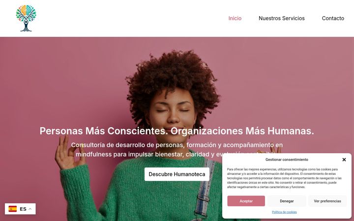 Screenshot of humanotecaformacion.com