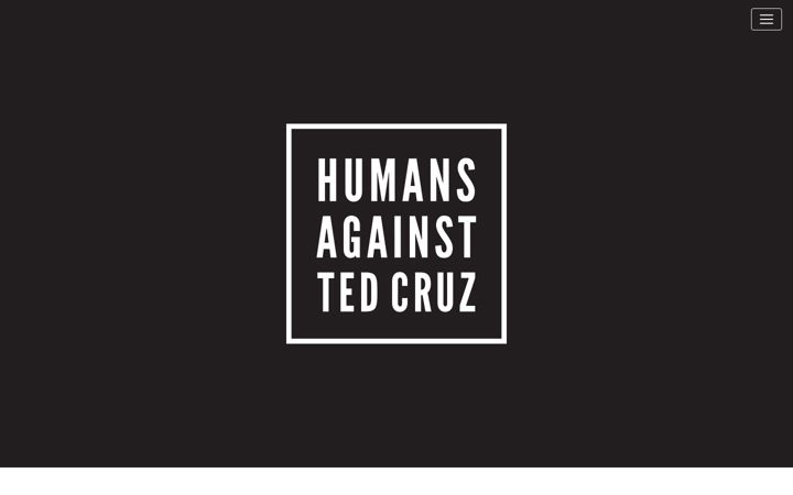 Screenshot of humansagainsttedcruz.com