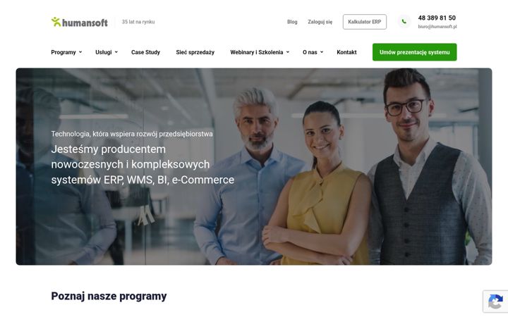 Screenshot of humansoft.pl