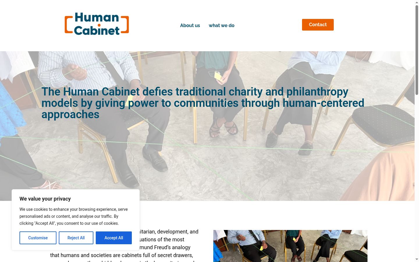 Screenshot tal-banner tal-kunsens muri qabel kwalunkwe interazzjoni