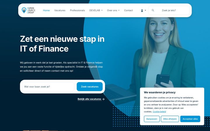 Screenshot of humansourcegroup.com
